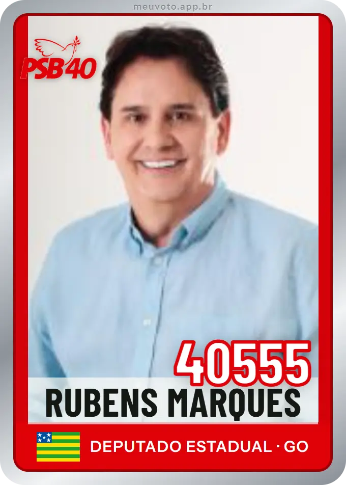 Carta de Rubens Marques, número 40555, PSB