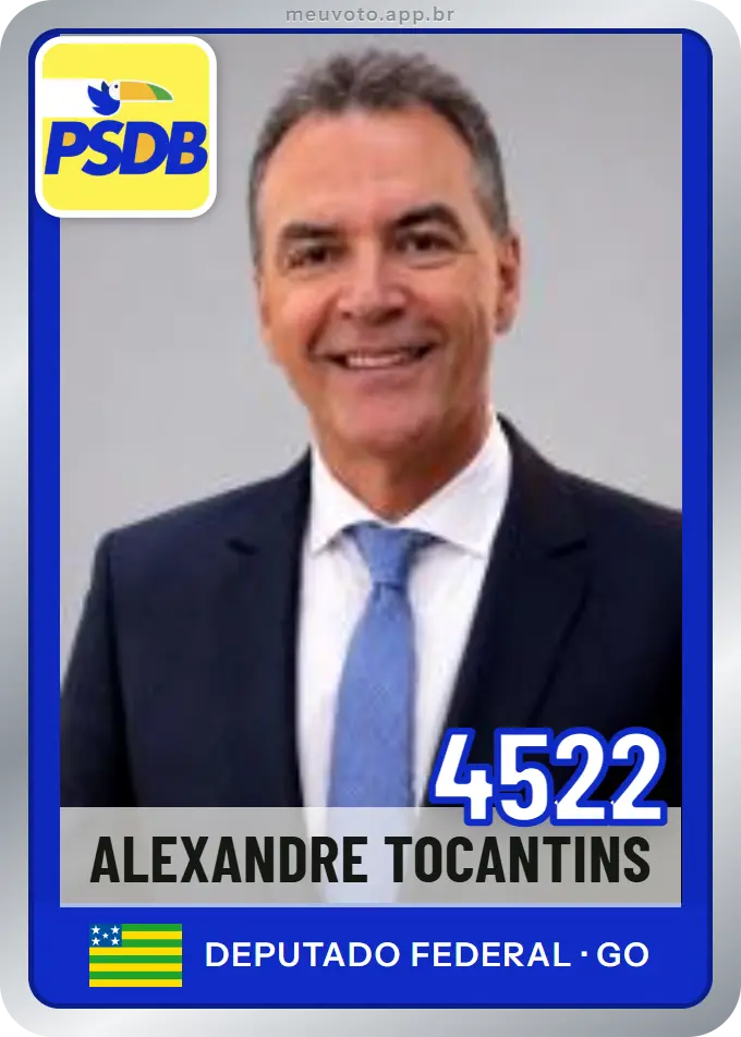Carta de Alexandre Tocantins, número 4522, PSDB
