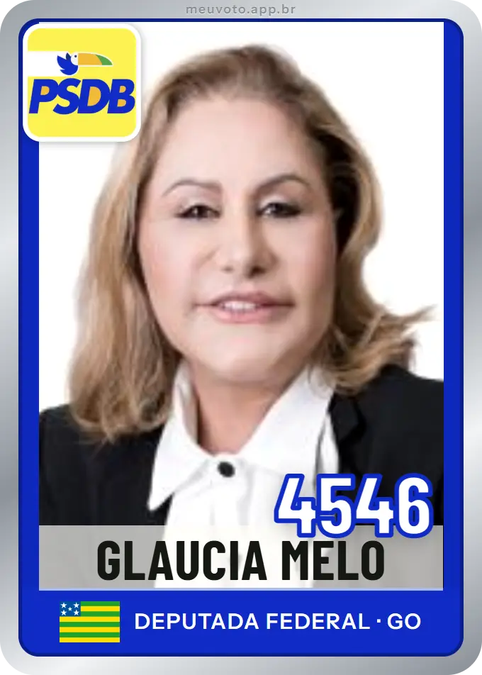 Carta de Glaucia Melo, número 4546, PSDB