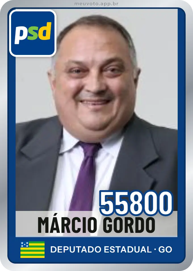 Carta de Márcio Gordo, número 55800, PSD