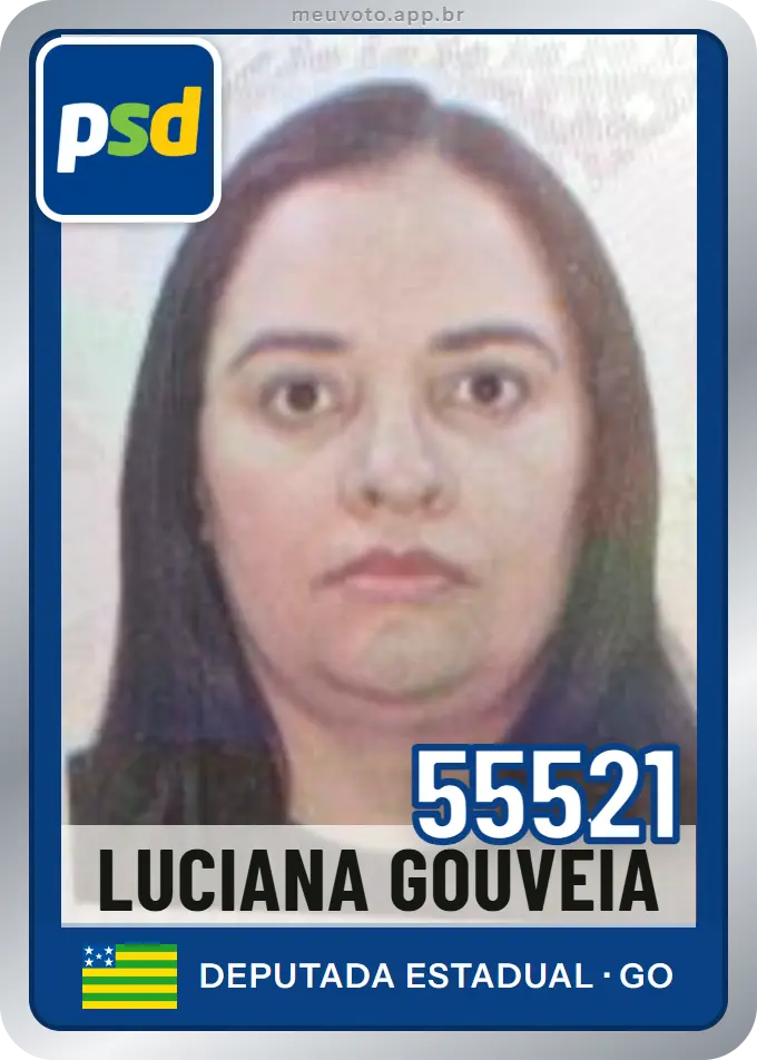 Carta de Luciana Gouveia, número 55521, PSD