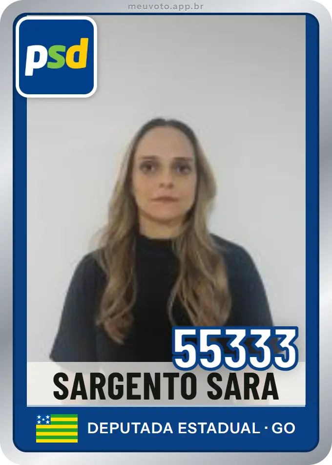 Carta de Sargento Sara, número 55333, PSD