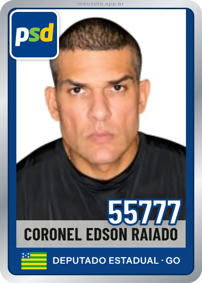 Carta de Coronel Edson Raiado, número 55777, PSD