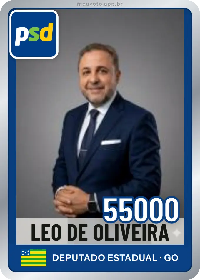 Carta de Leo de Oliveira, número 55000, PSD