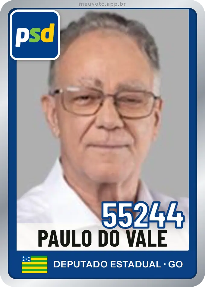 Carta de Paulo do Vale, número 55244, PSD