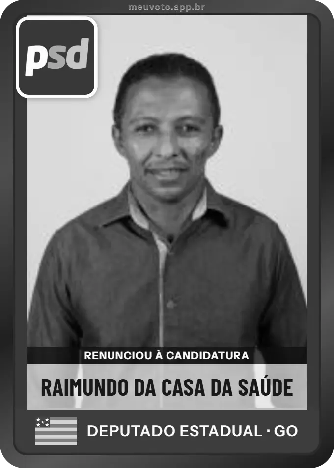 Carta de Raimundo da Casa da Saúde, PSD. Renunciou à candidatura e não vai à urna.