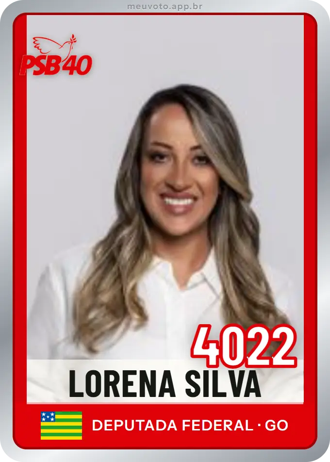 Carta de Lorena Silva, número 4022, PSB