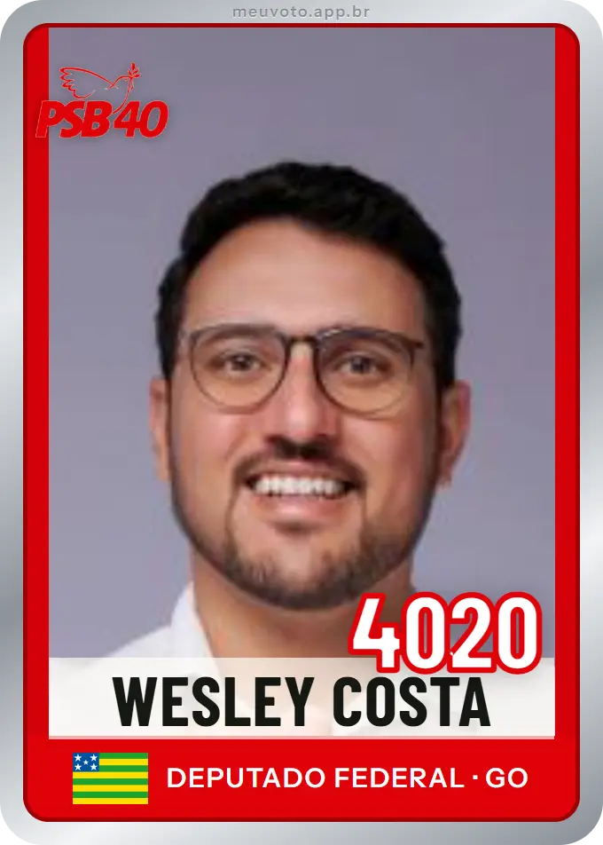 Carta de Wesley Costa, número 4020, PSB