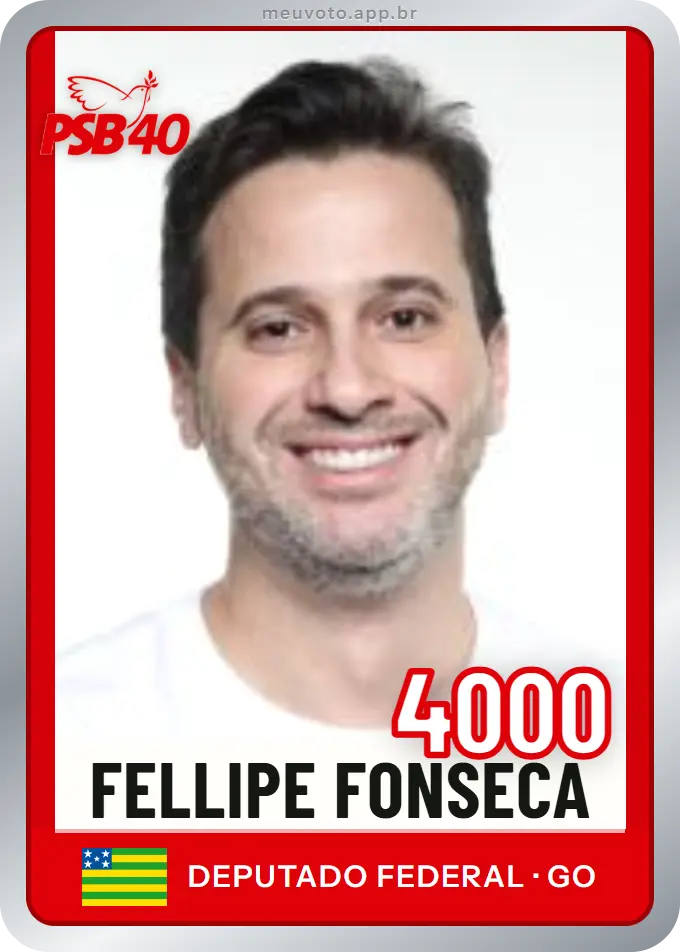 Carta de Fellipe Fonseca, número 4000, PSB