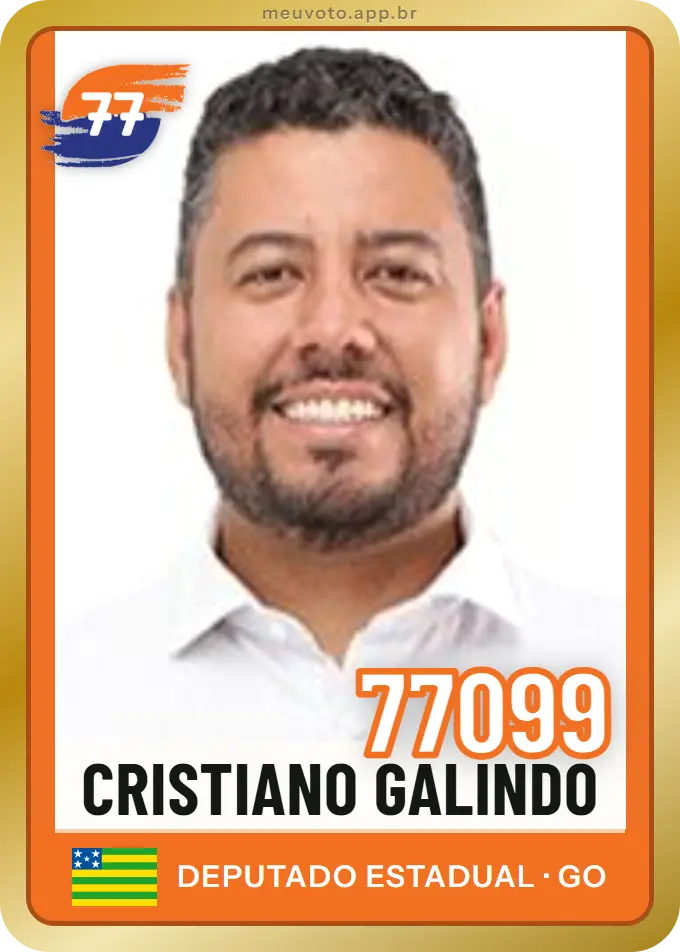 Carta de Cristiano Galindo, número 77099, Solidariedade