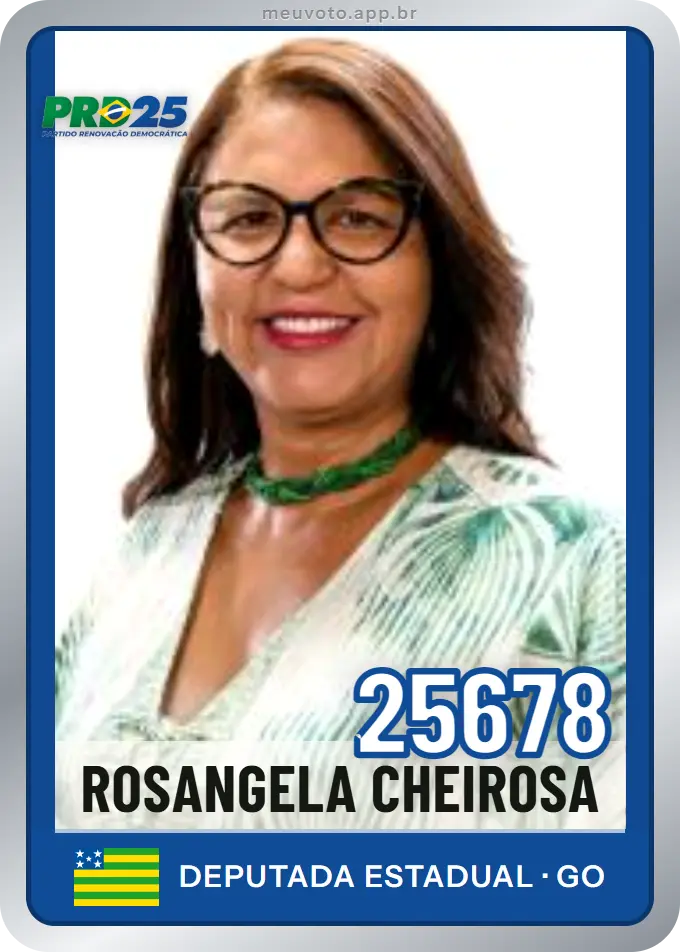 Carta de Rosangela Cheirosa, número 25678, PRD