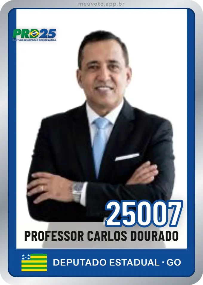 Carta de Professor Carlos Dourado, número 25007, PRD