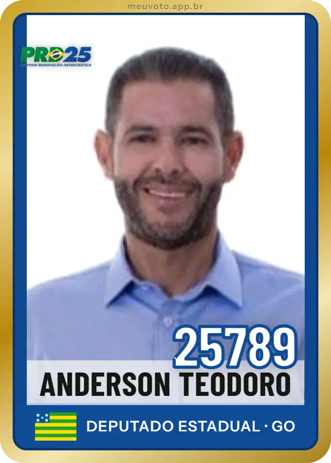 Carta de Anderson Teodoro, número 25789, PRD