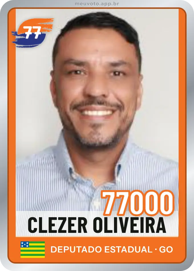 Carta de Clezer Oliveira, número 77000, Solidariedade