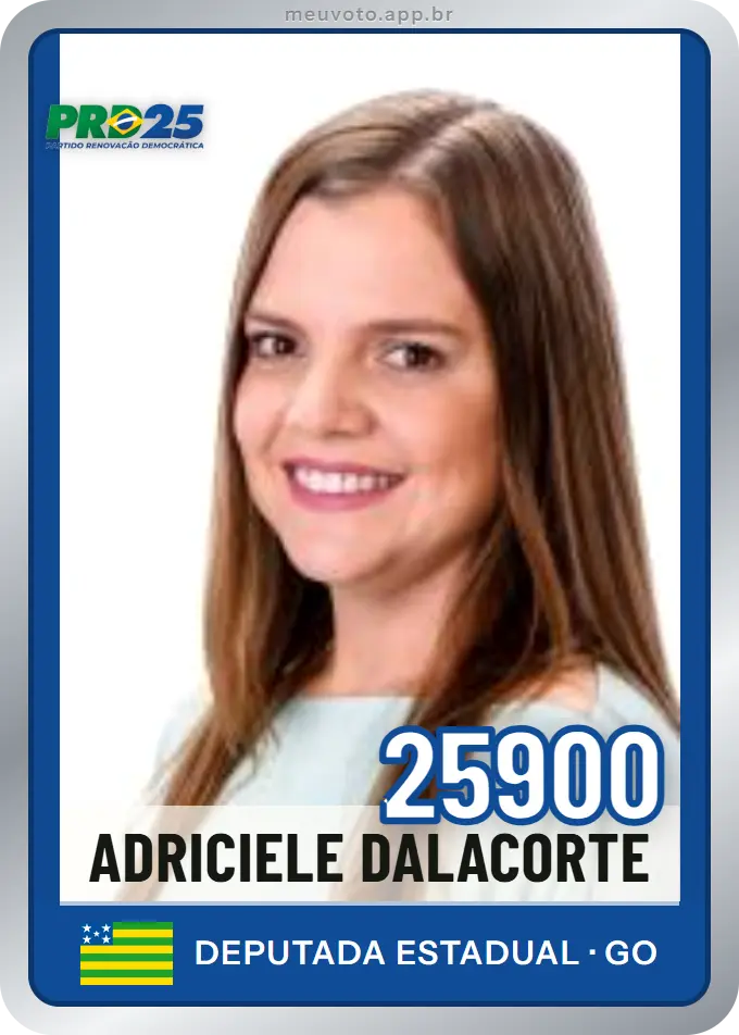 Carta de Adriciele Dalacorte, número 25900, PRD