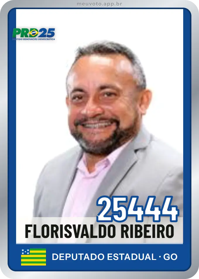 Carta de Florisvaldo Ribeiro, número 25444, PRD