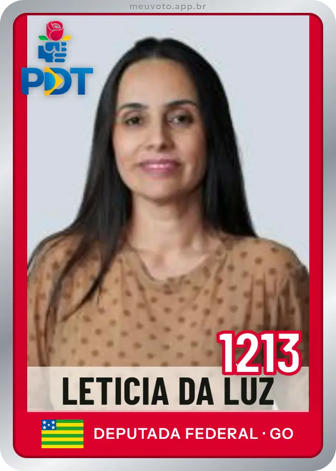 Carta de Leticia da Luz, número 1213, PDT