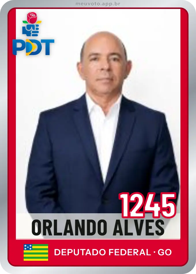 Carta de Orlando Alves, número 1245, PDT
