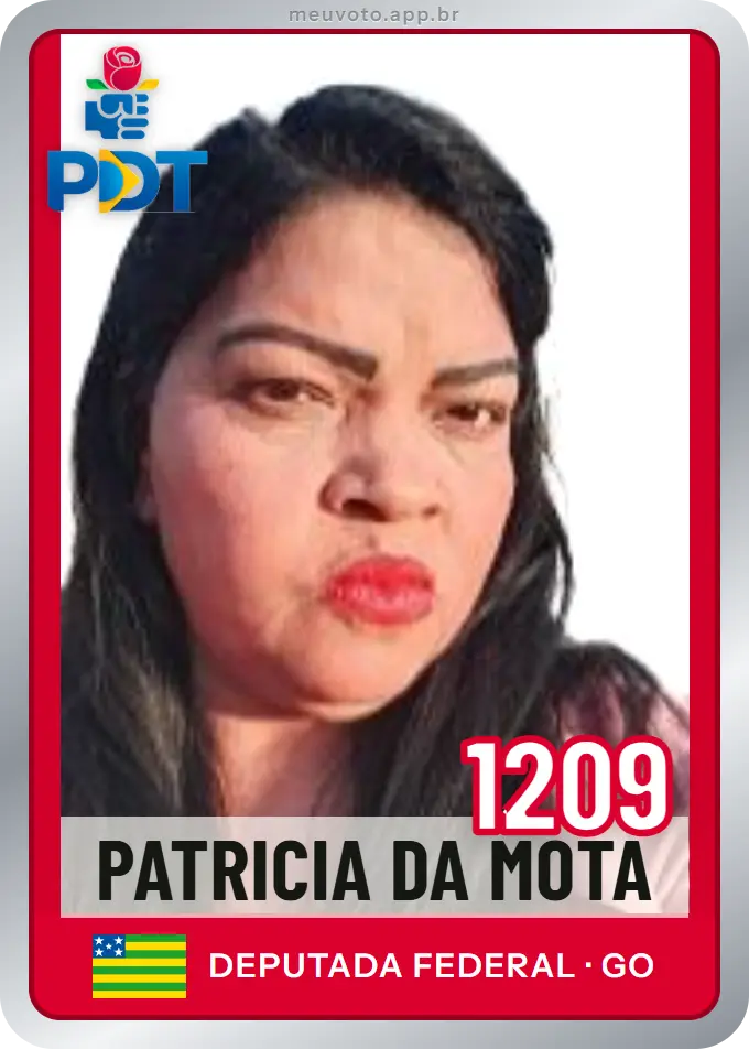 Carta de Patricia da Mota, número 1209, PDT