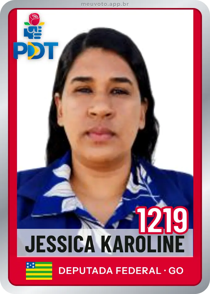 Carta de Jessica Karoline, número 1219, PDT