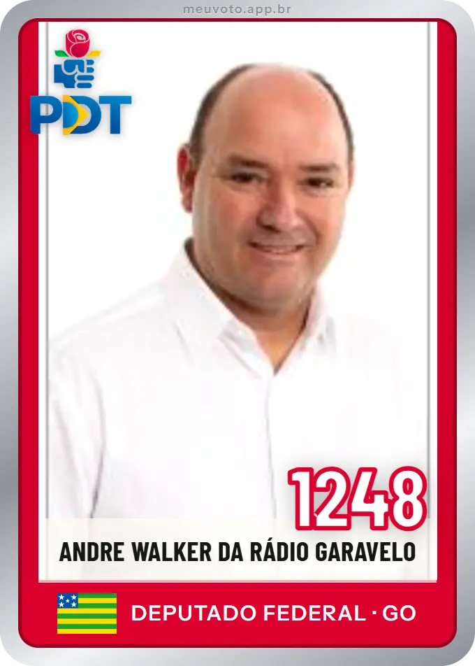 Carta de Andre Walker da Rádio Garavelo, número 1248, PDT