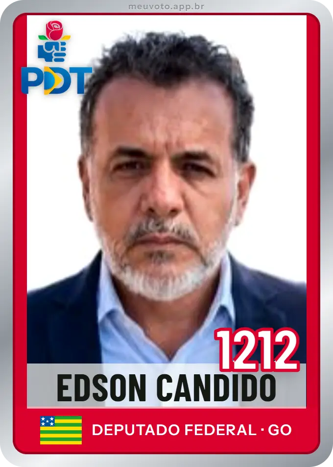 Carta de Edson Candido, número 1212, PDT