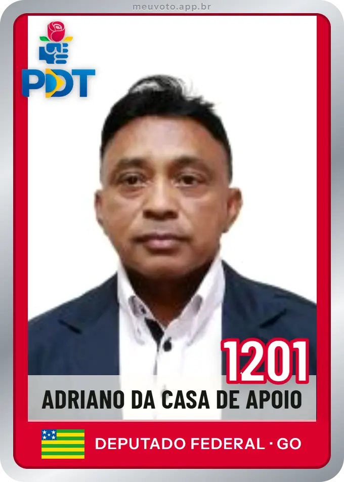 Carta de Adriano da Casa de Apoio, número 1201, PDT