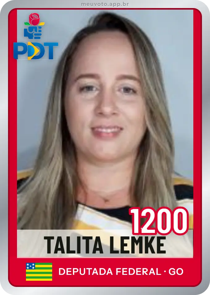 Carta de Talita Lemke, número 1200, PDT