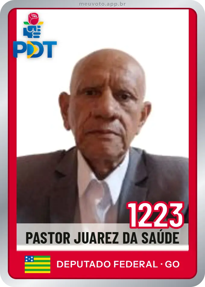 Carta de Pastor Juarez da Saúde, número 1223, PDT