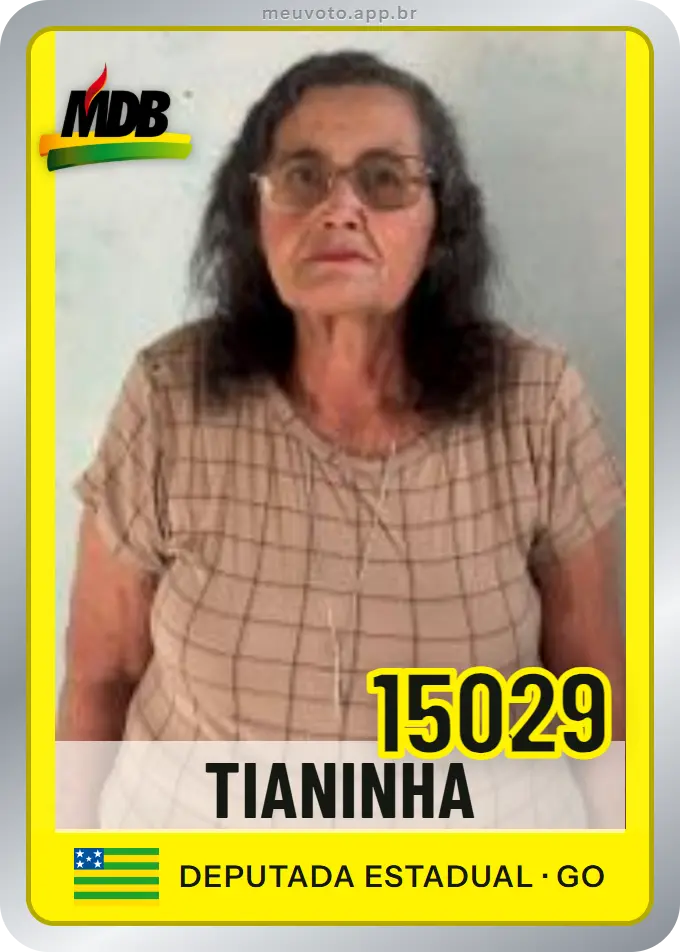 Carta de Tianinha, número 15029, MDB