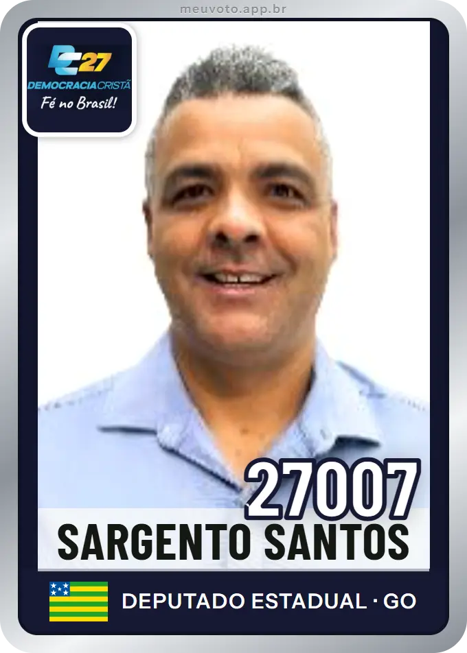 Carta de Sargento Santos, número 27007, DC