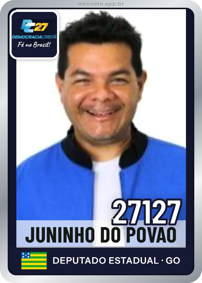 Carta de Juninho do Povão, número 27127, DC