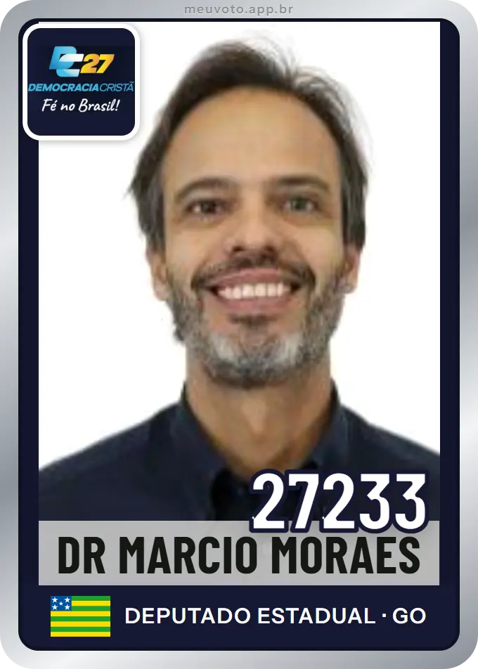 Carta de Dr Marcio Moraes, número 27233, DC