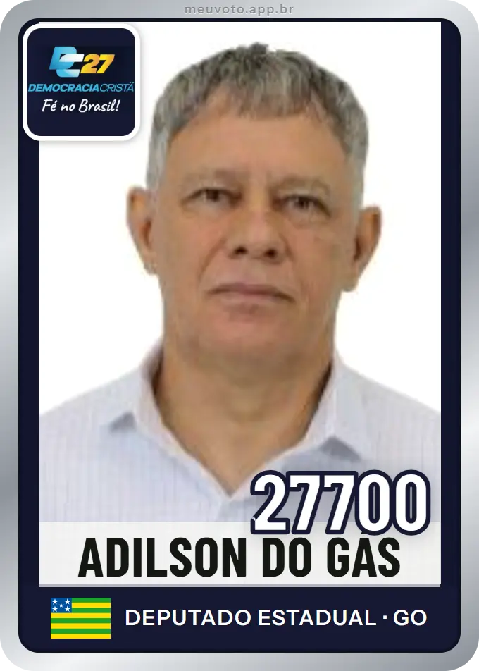 Carta de Adilson do Gás, número 27700, DC