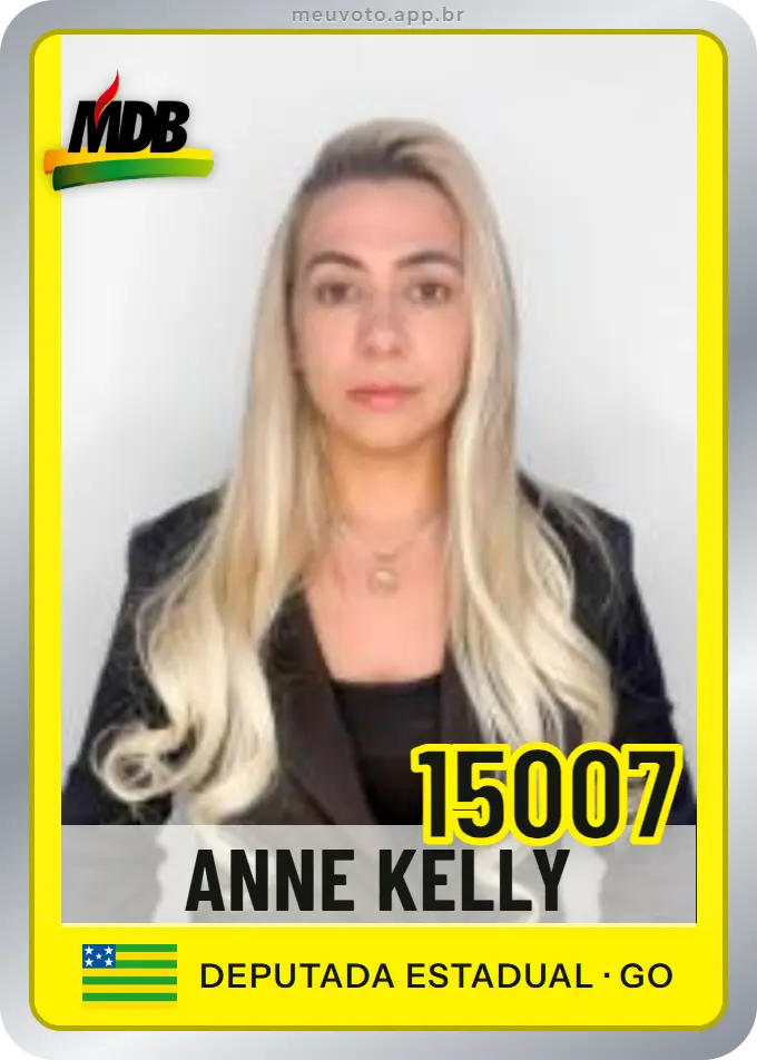Carta de Anne Kelly, número 15007, MDB
