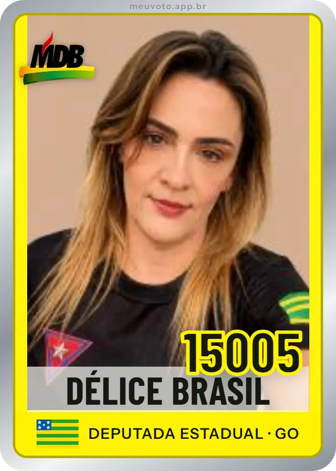 Carta de Délice Brasil, número 15005, MDB