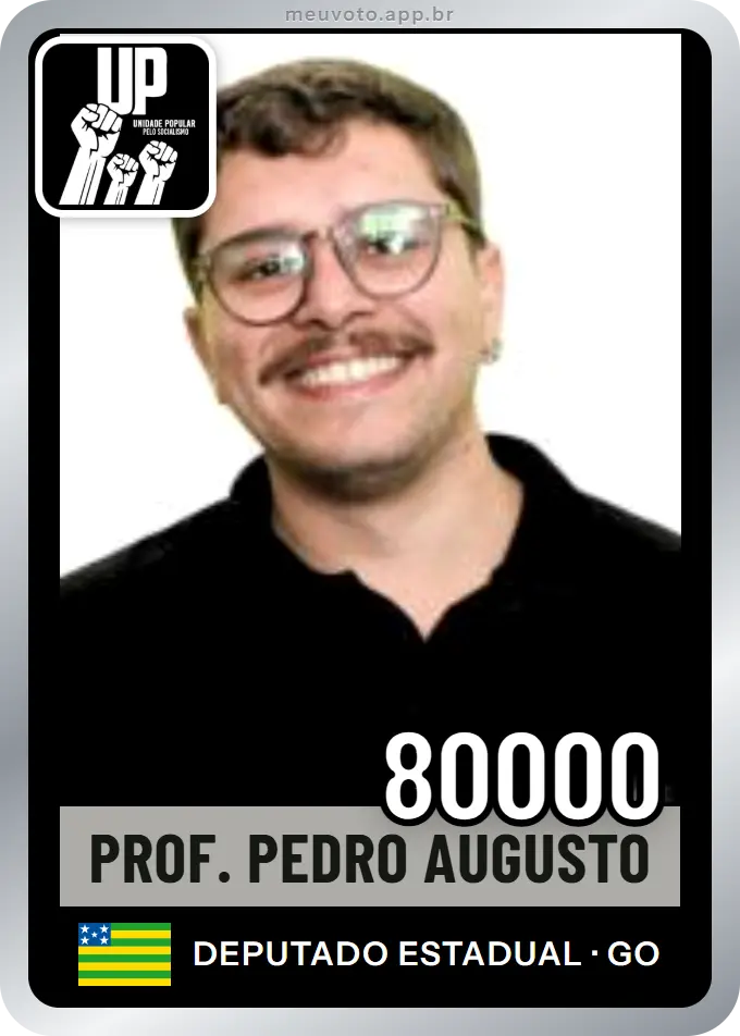 Carta de Prof. Pedro Augusto, número 80000, UP