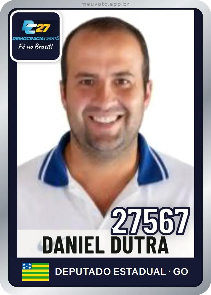 Carta de Daniel Dutra, número 27567, DC