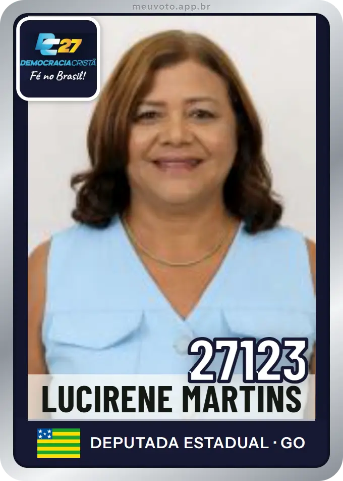 Carta de Lucirene Martins, número 27123, DC