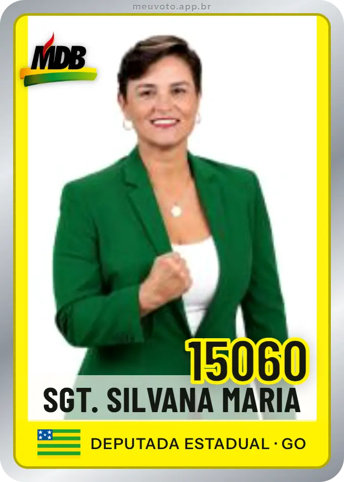 Carta de Sgt. Silvana Maria, número 15060, MDB