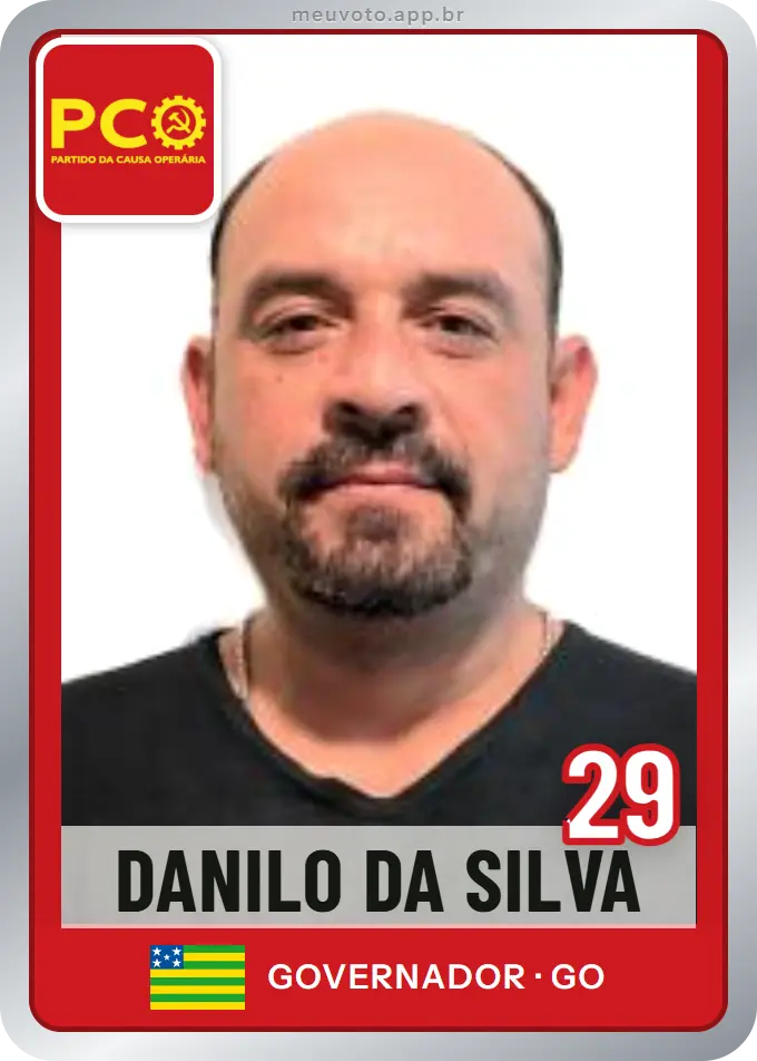 Carta de Danilo da Silva, número 29, PCO