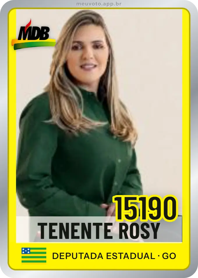 Carta de Tenente Rosy, número 15190, MDB