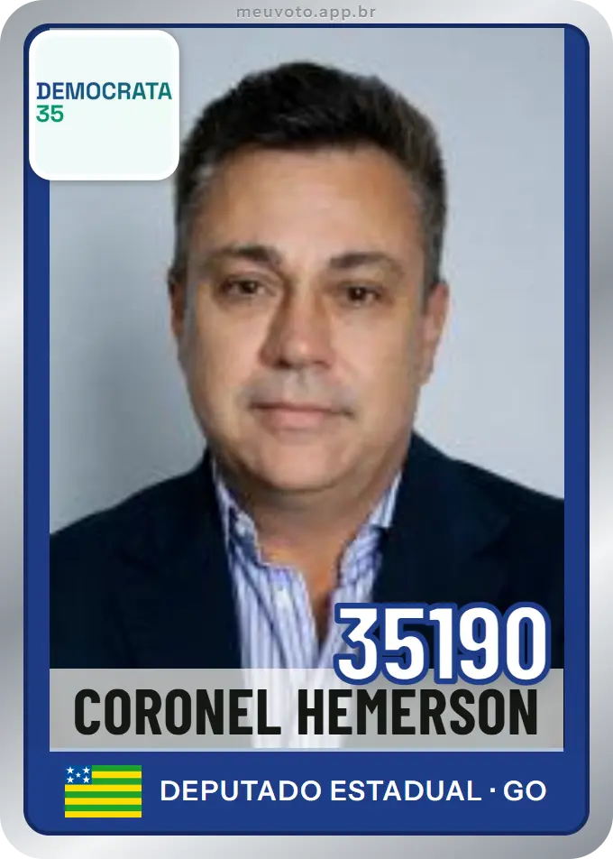 Carta de Coronel Hemerson, número 35190, Democrata