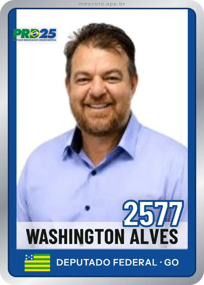 Carta de Washington Alves, número 2577, PRD